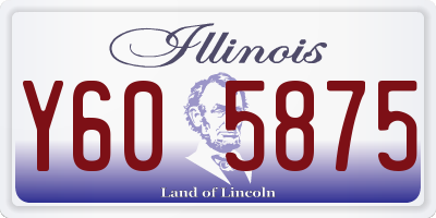 IL license plate Y605875