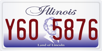 IL license plate Y605876