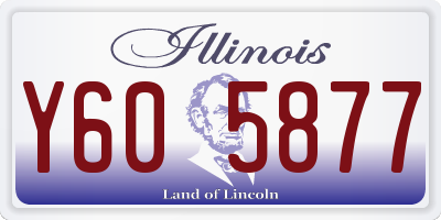 IL license plate Y605877