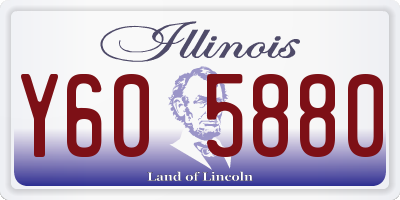 IL license plate Y605880