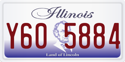 IL license plate Y605884