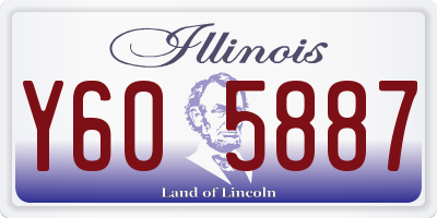 IL license plate Y605887