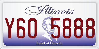 IL license plate Y605888