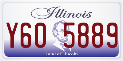 IL license plate Y605889