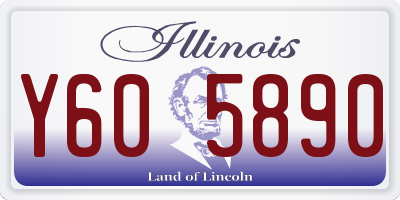 IL license plate Y605890