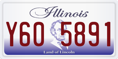 IL license plate Y605891