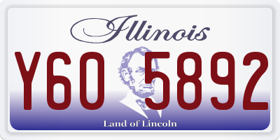 IL license plate Y605892