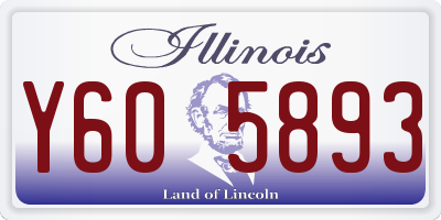 IL license plate Y605893