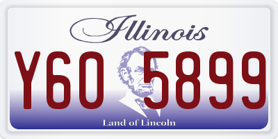 IL license plate Y605899