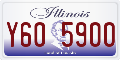 IL license plate Y605900