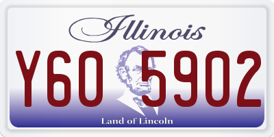IL license plate Y605902