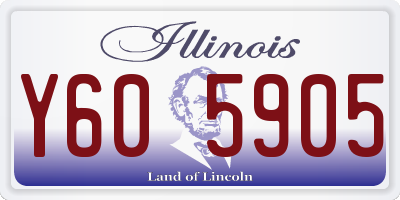 IL license plate Y605905