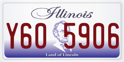 IL license plate Y605906