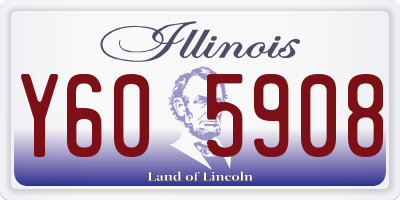 IL license plate Y605908