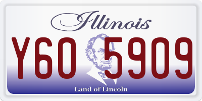 IL license plate Y605909