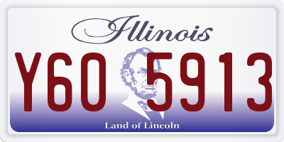 IL license plate Y605913