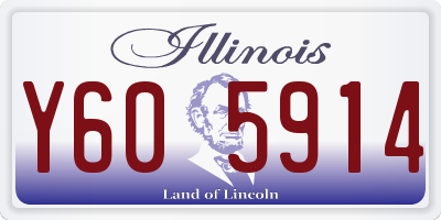IL license plate Y605914