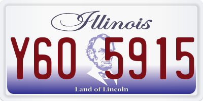 IL license plate Y605915