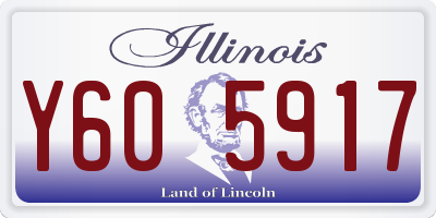 IL license plate Y605917