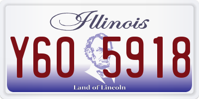 IL license plate Y605918