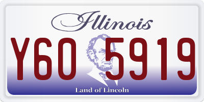 IL license plate Y605919