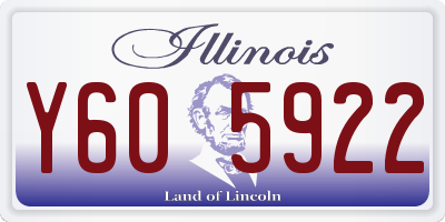 IL license plate Y605922