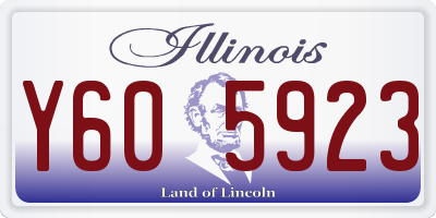 IL license plate Y605923