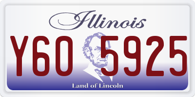 IL license plate Y605925