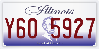 IL license plate Y605927