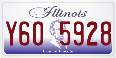 IL license plate Y605928
