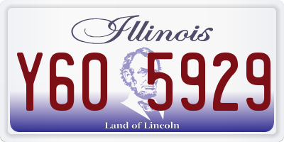 IL license plate Y605929