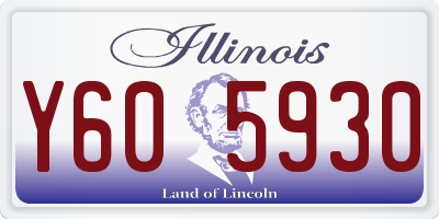 IL license plate Y605930