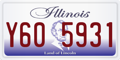 IL license plate Y605931