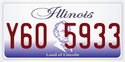 IL license plate Y605933