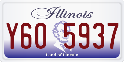 IL license plate Y605937
