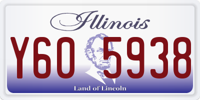 IL license plate Y605938