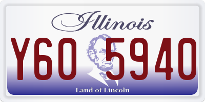 IL license plate Y605940