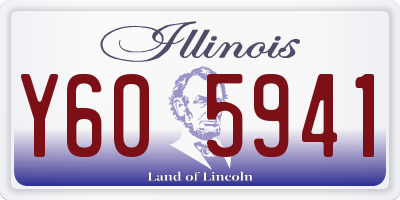 IL license plate Y605941
