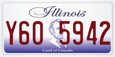 IL license plate Y605942