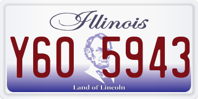 IL license plate Y605943