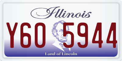 IL license plate Y605944