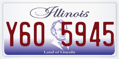 IL license plate Y605945