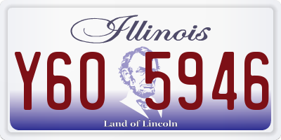 IL license plate Y605946