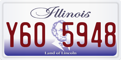 IL license plate Y605948