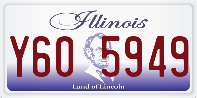 IL license plate Y605949
