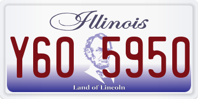 IL license plate Y605950
