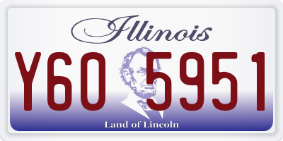 IL license plate Y605951