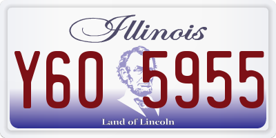 IL license plate Y605955
