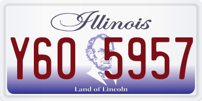 IL license plate Y605957