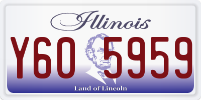 IL license plate Y605959